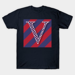 Old Glory Letter V T-Shirt